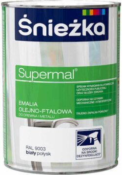 Эмаль масляно-фталевая SNIEZKA Supermal белая 0