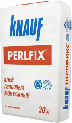 Клей для гипсокартона KNAUF Перлфикс 30 кг купить в сети строительных магазинов Мастак