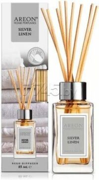 Аромадиффузор с палочками AREON Home Perfume Silver Linen 85 мл (ARE-RS12) купить в сети строительных магазинов Мастак