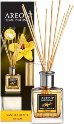 Аромадиффузор с палочками AREON Home Perfume Vanilla Black 150 мл (ARE-HPS10) купить в сети строительных магазинов Мастак