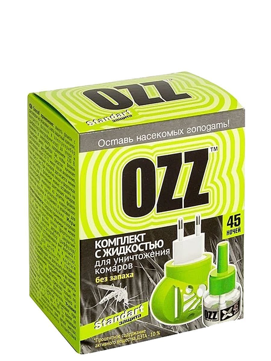 OZZ STANDART 45 НОЧЕЙ Жидкость для уничтожения комаров 30мл