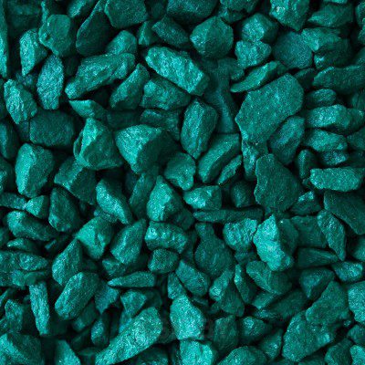 Щебень окрашенный гранитный, зеленый, 5-10мм 20 кг