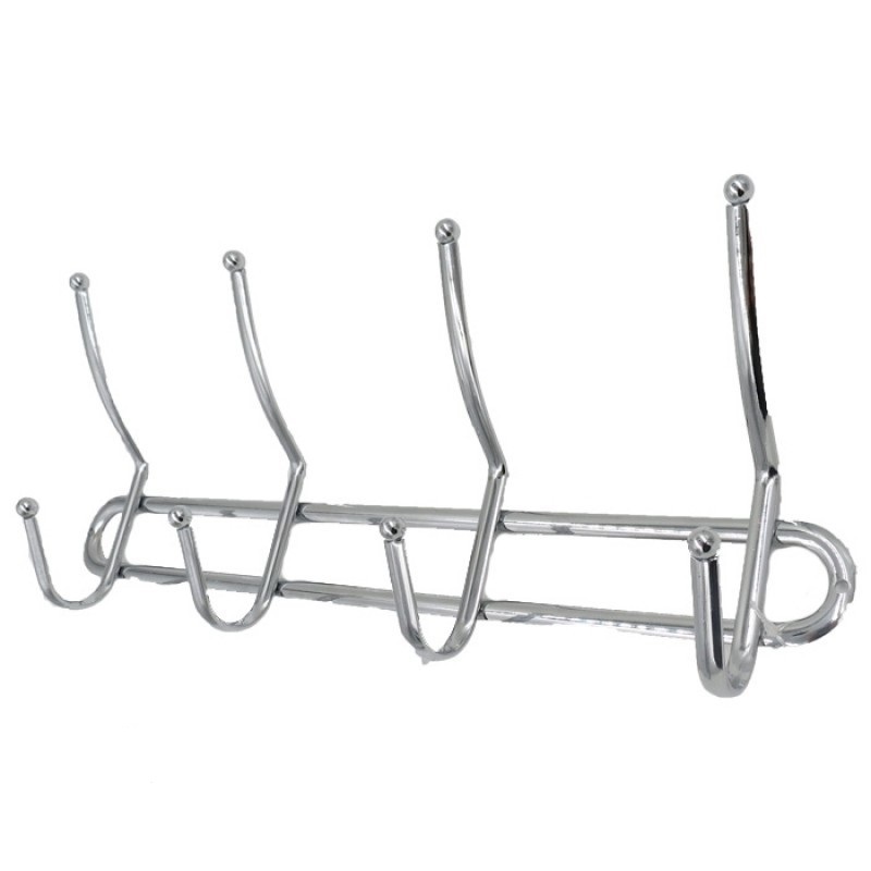 Вешалка на 4 крючка из стали с хромовым покрытием Арт.C6002-4