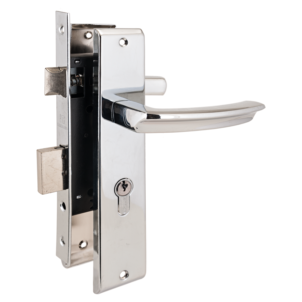 Замок врезной с руч АЛЛЮР АРТ ЗВ4-70.08 CP хром