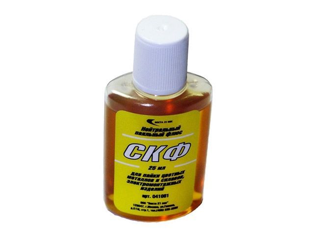 Флюс СКФ, 25 мл, жидкая канифоль Векта 41081